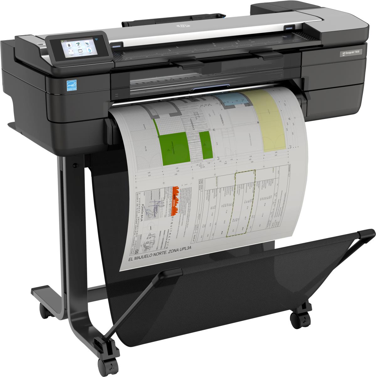 DesignJet T830 - Color Multifunction Printer - Inkjet - 24in - Ethernet / Wi-Fi