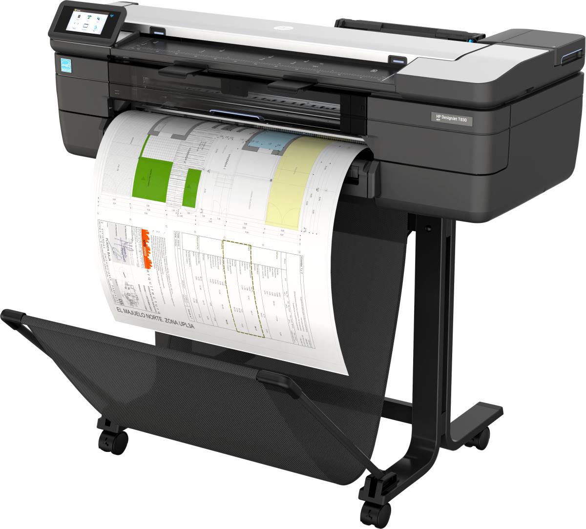 DesignJet T830 - Color Multifunction Printer - Inkjet - 24in - Ethernet / Wi-Fi