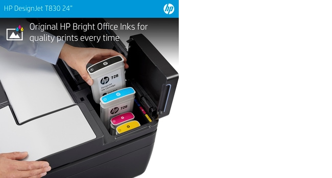 DesignJet T830 - Color Multifunction Printer - Inkjet - 24in - Ethernet / Wi-Fi