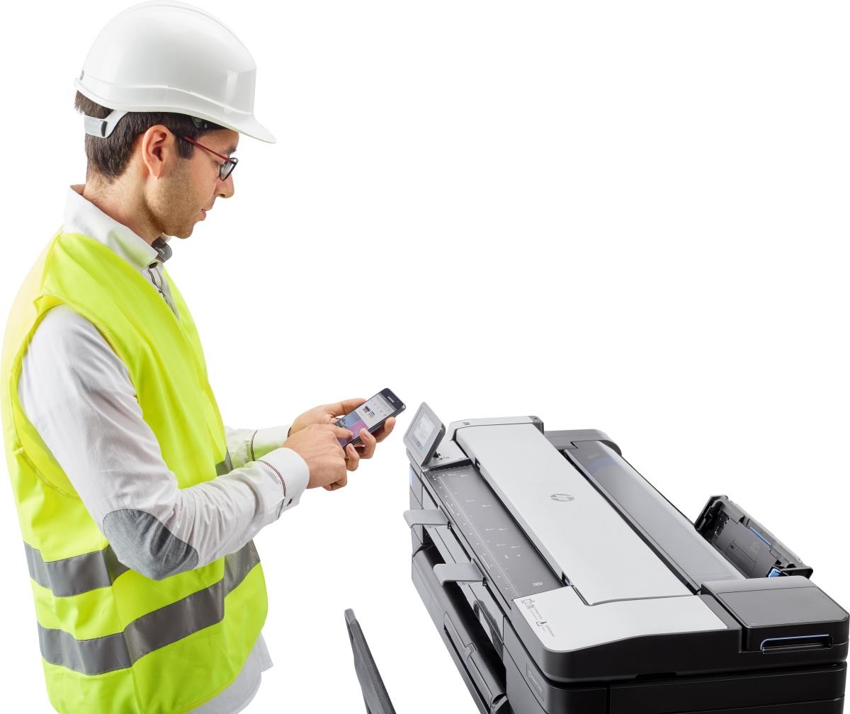 DesignJet T830 - Color Multifunction Printer - Inkjet - 24in - Ethernet / Wi-Fi