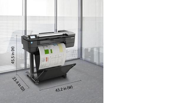 DesignJet T830 - Color Multifunction Printer - Inkjet - 24in - Ethernet / Wi-Fi