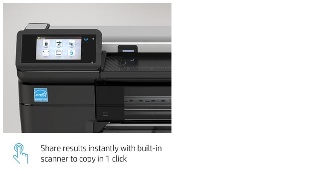 DesignJet T830 - Color Multifunction Printer - Inkjet - 24in - Ethernet / Wi-Fi