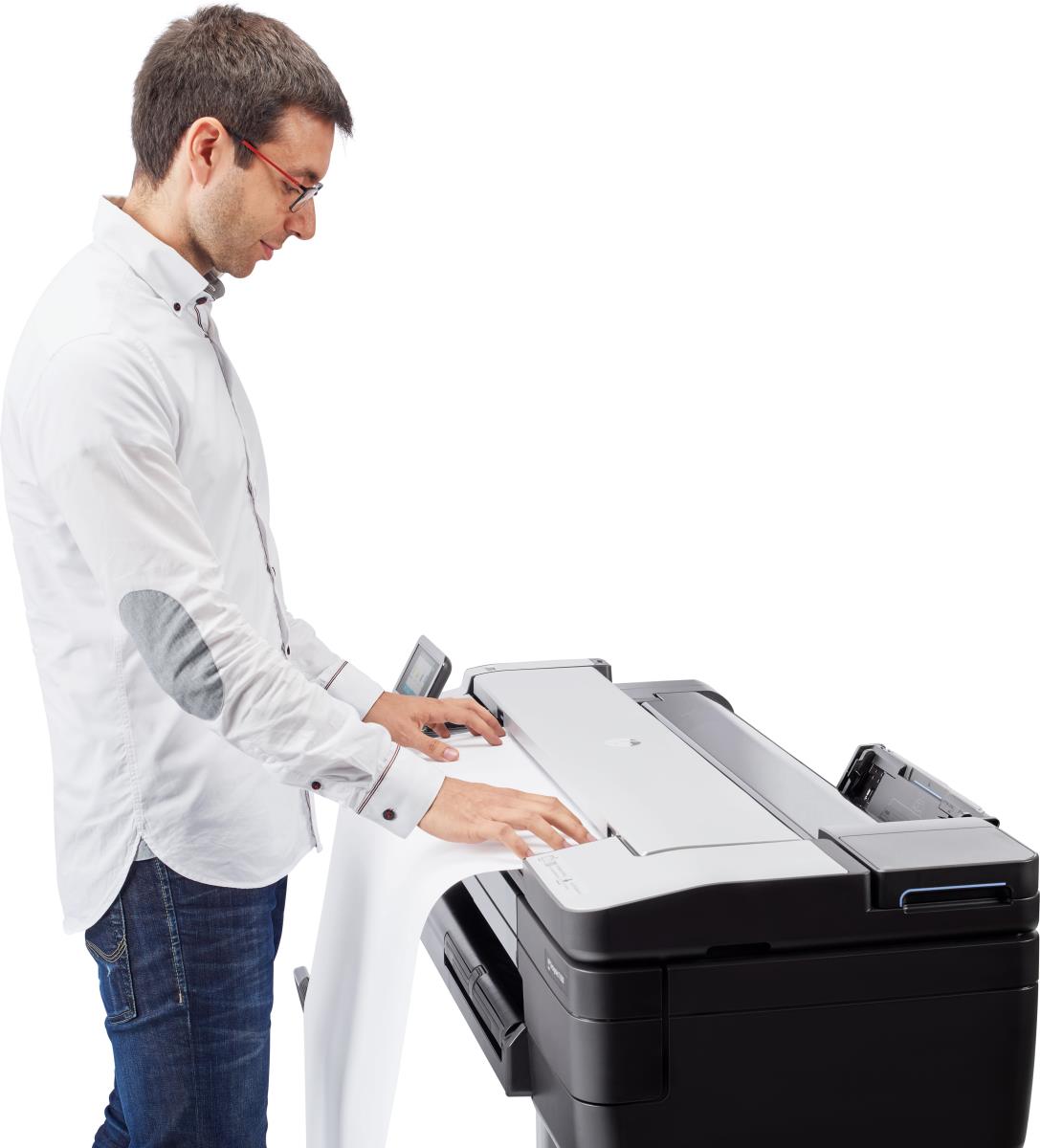 DesignJet T830 - Color Multifunction Printer - Inkjet - 24in - Ethernet / Wi-Fi