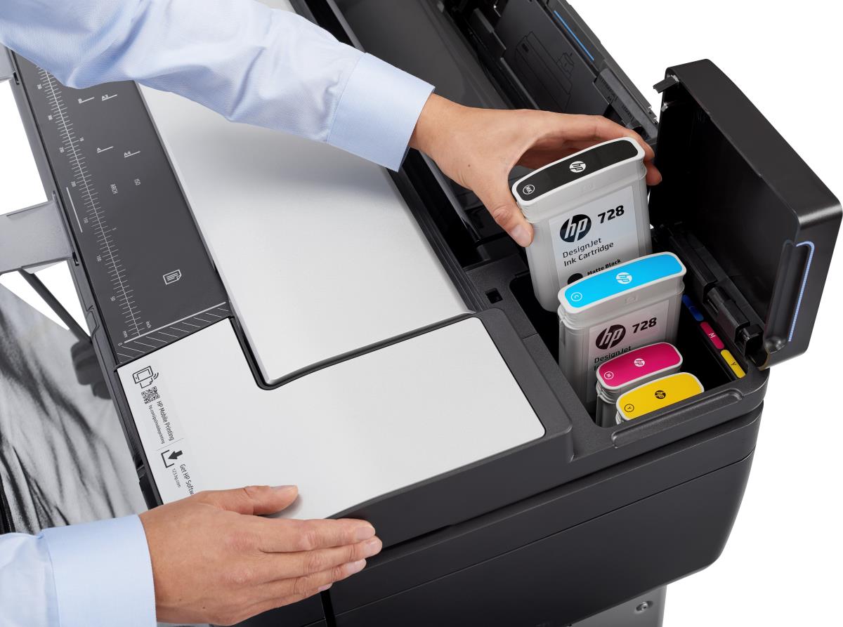 DesignJet T830 - Color Multifunction Printer - Inkjet - 24in - Ethernet / Wi-Fi