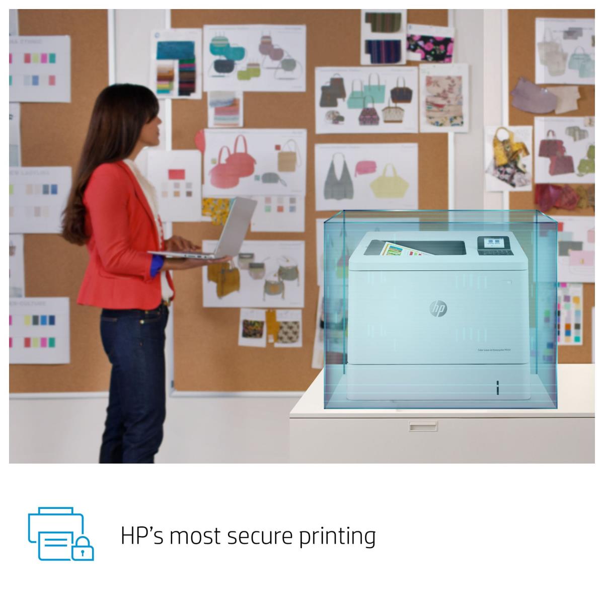 LaserJet Enterprise M554dn - Color Printer - Laser - A4 - USB / Ethernet
