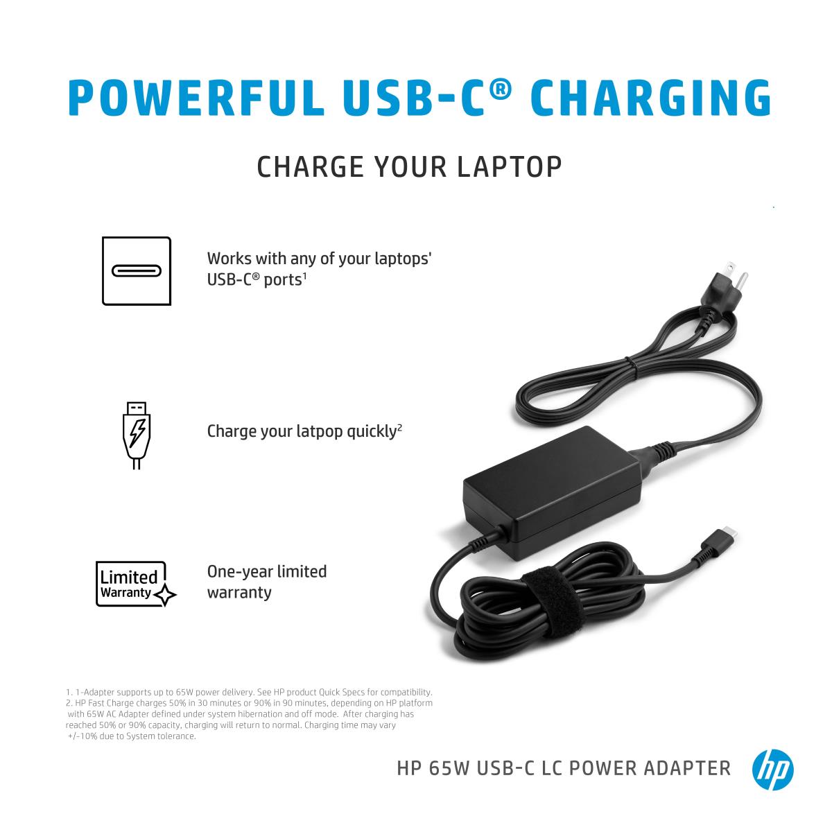 USB-C LC Power Adapter 65W