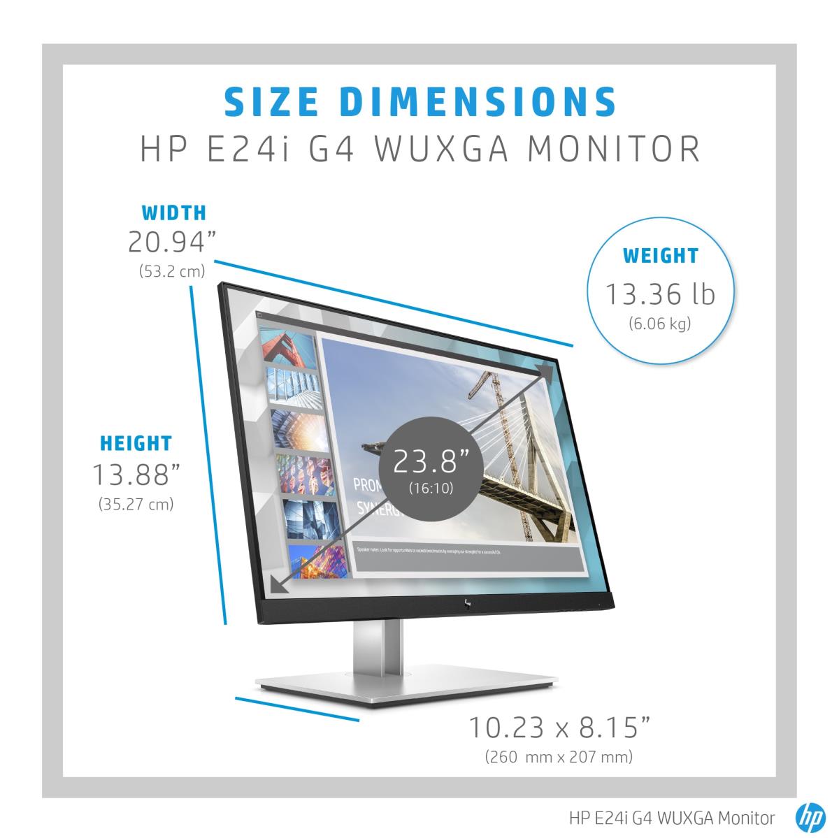 Desktop Monitor - E24i G4 - 24in - 1920x1200 (WUXGA) - IPS