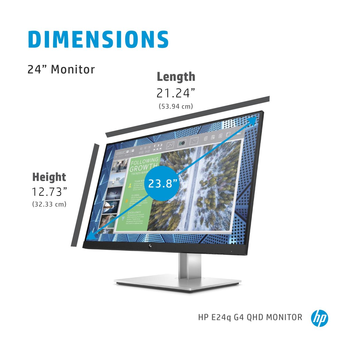 Desktop Monitor - E24q G4 - 24in - 2560x1440 (QHD) - IPS