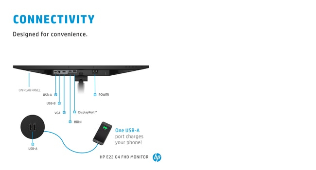 Desktop Monitor - E22 G4 - 22in - 1920x1080 (FHD) - IPS