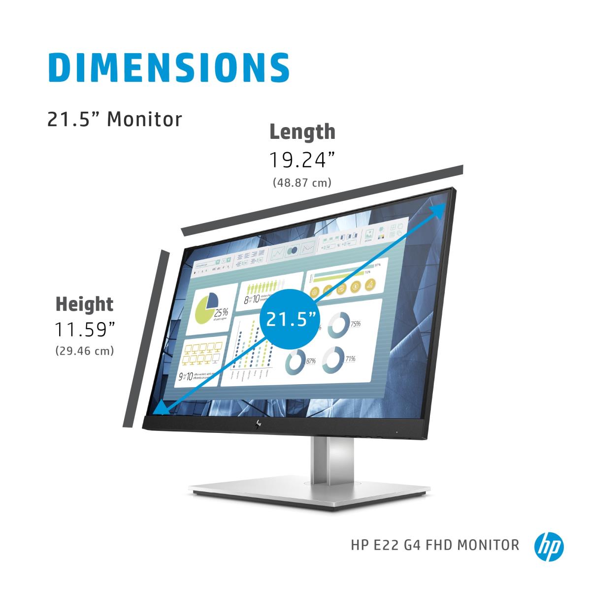 Desktop Monitor - E22 G4 - 22in - 1920x1080 (FHD) - IPS