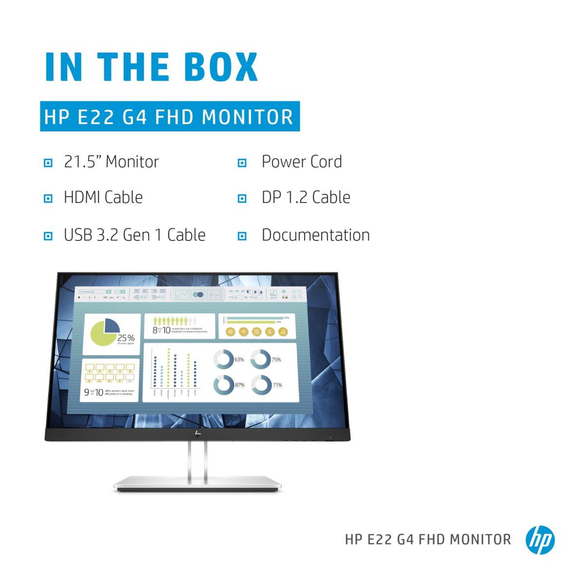 Desktop Monitor - E22 G4 - 22in - 1920x1080 (FHD) - IPS