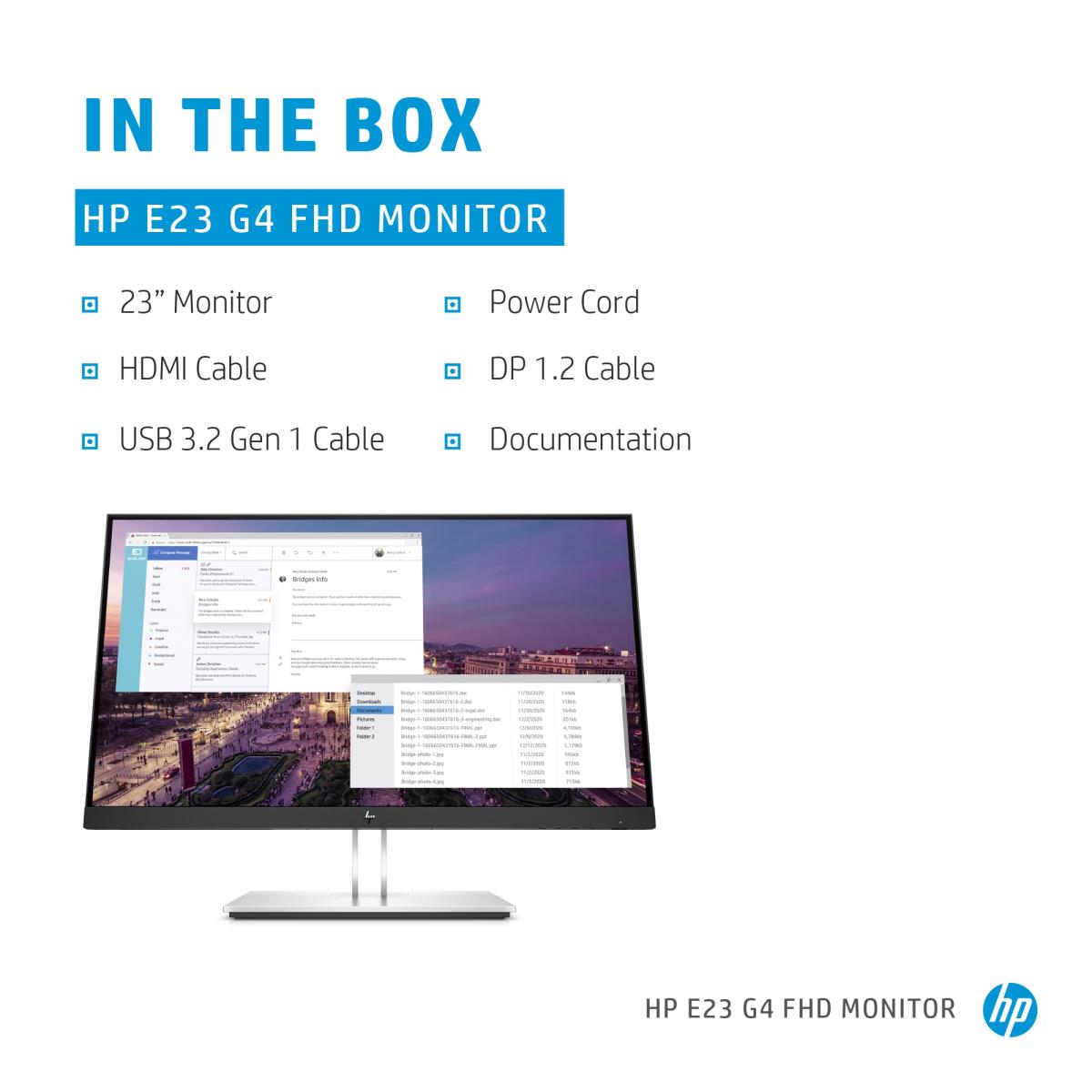 Desktop Monitor - E23 G4 - 23in - 1920x1080 (FHD) - IPS