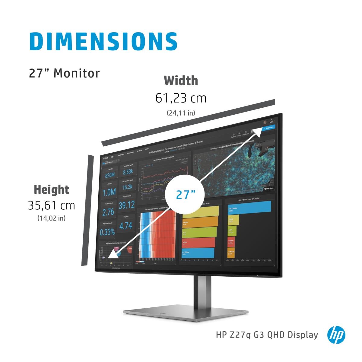 Desktop Monitor - Z27q G3 - 27in - 2560x1440 (QHD) - IPS