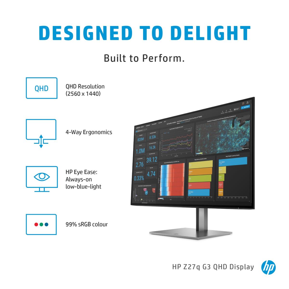 Desktop Monitor - Z27q G3 - 27in - 2560x1440 (QHD) - IPS