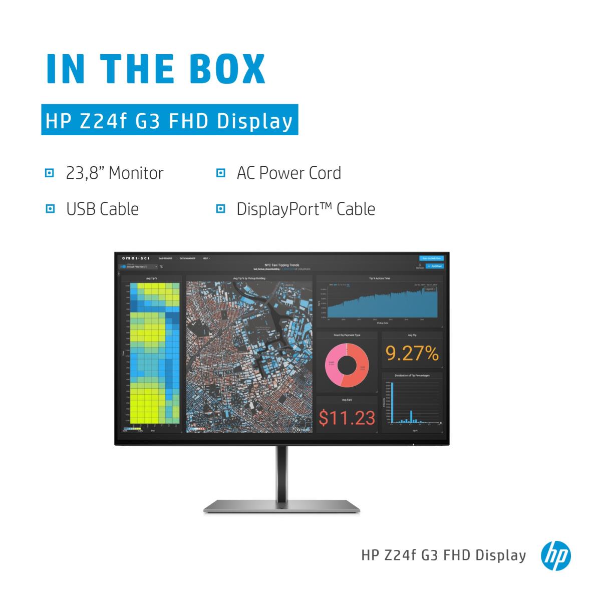 Desktop Monitor - Z24f G3 - 24in - 1920x1080 (FHD) - IPS