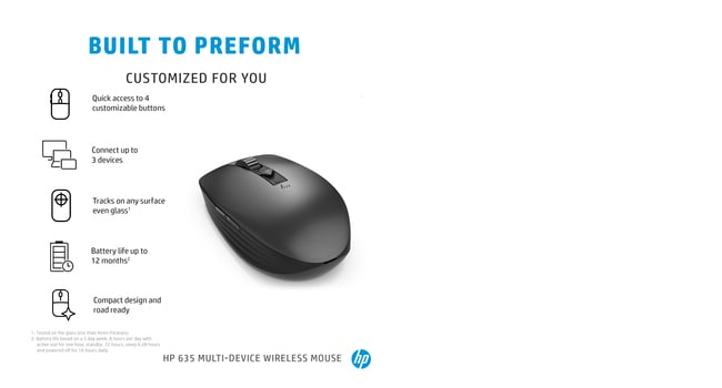 Wireless Multi-Device Mouse - 630M - Black