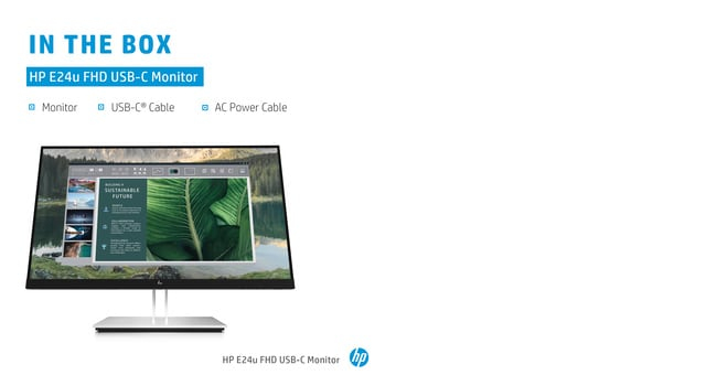 Desktop USB-C Monitor - E24u G4 - 24in - 1920x1080 (FHD) - IPS