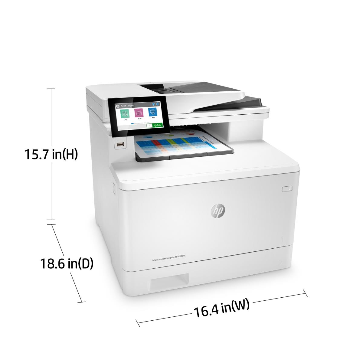 LaserJet Enterprise M480f - Color Multifunction Printer - Laser - A4 - USB / Ethernet
