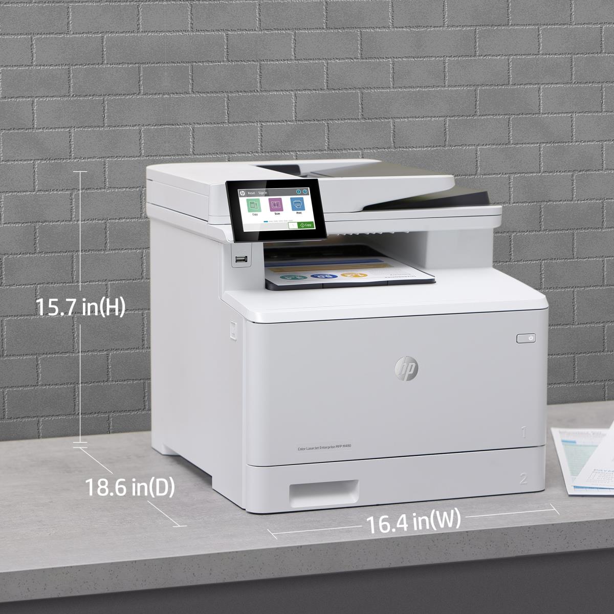 LaserJet Enterprise M480f - Color Multifunction Printer - Laser - A4 - USB / Ethernet