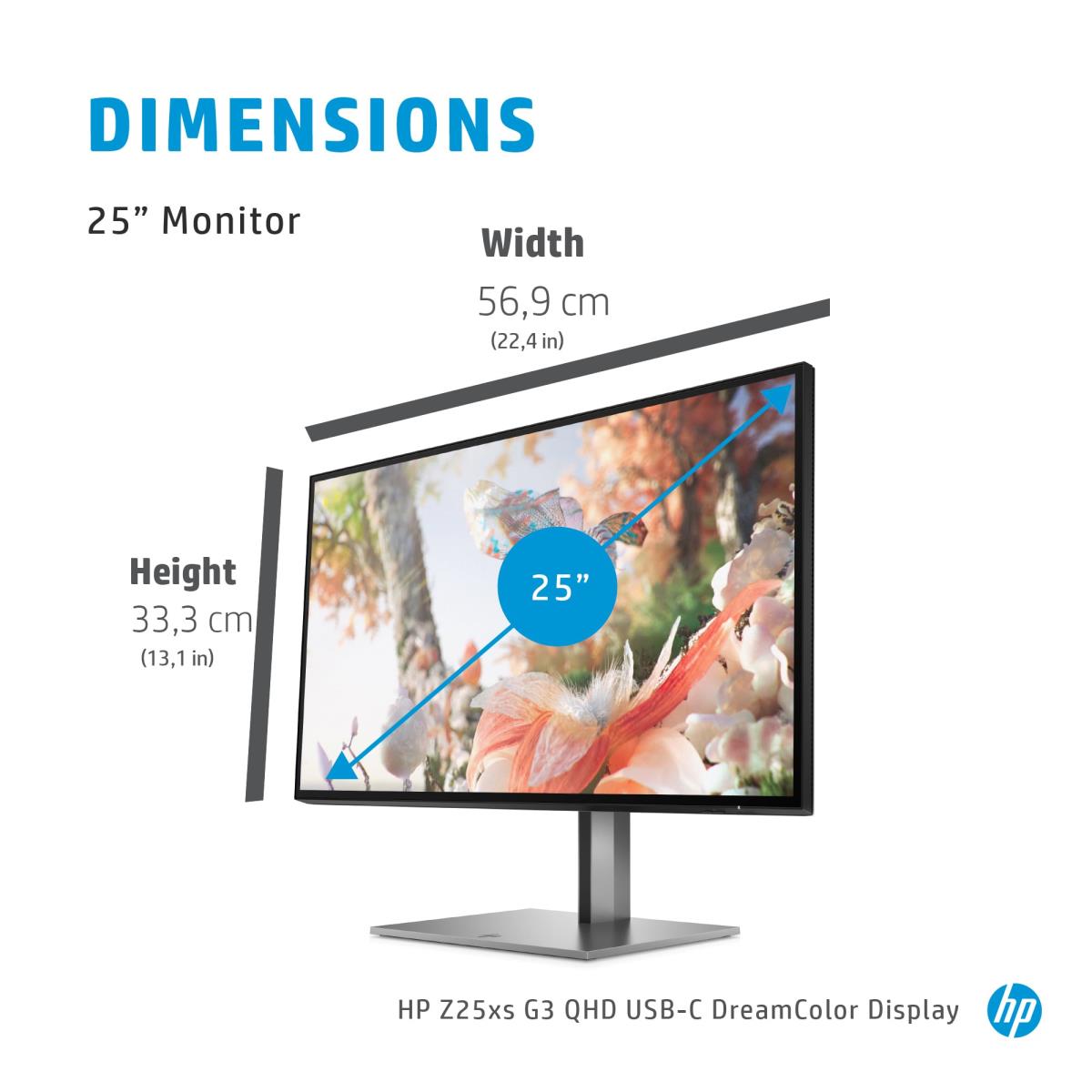 Desktop USB-C Monitor - DreamColor Z25xs G3 - 25in - 2560x1440 (QHD)