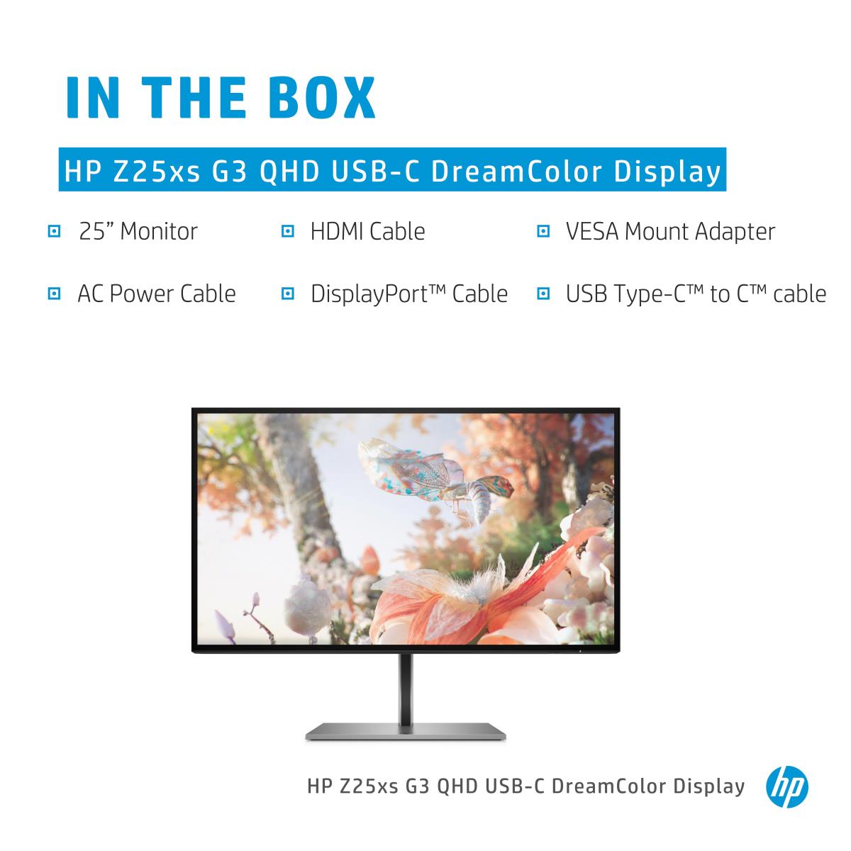 Desktop USB-C Monitor - DreamColor Z25xs G3 - 25in - 2560x1440 (QHD)