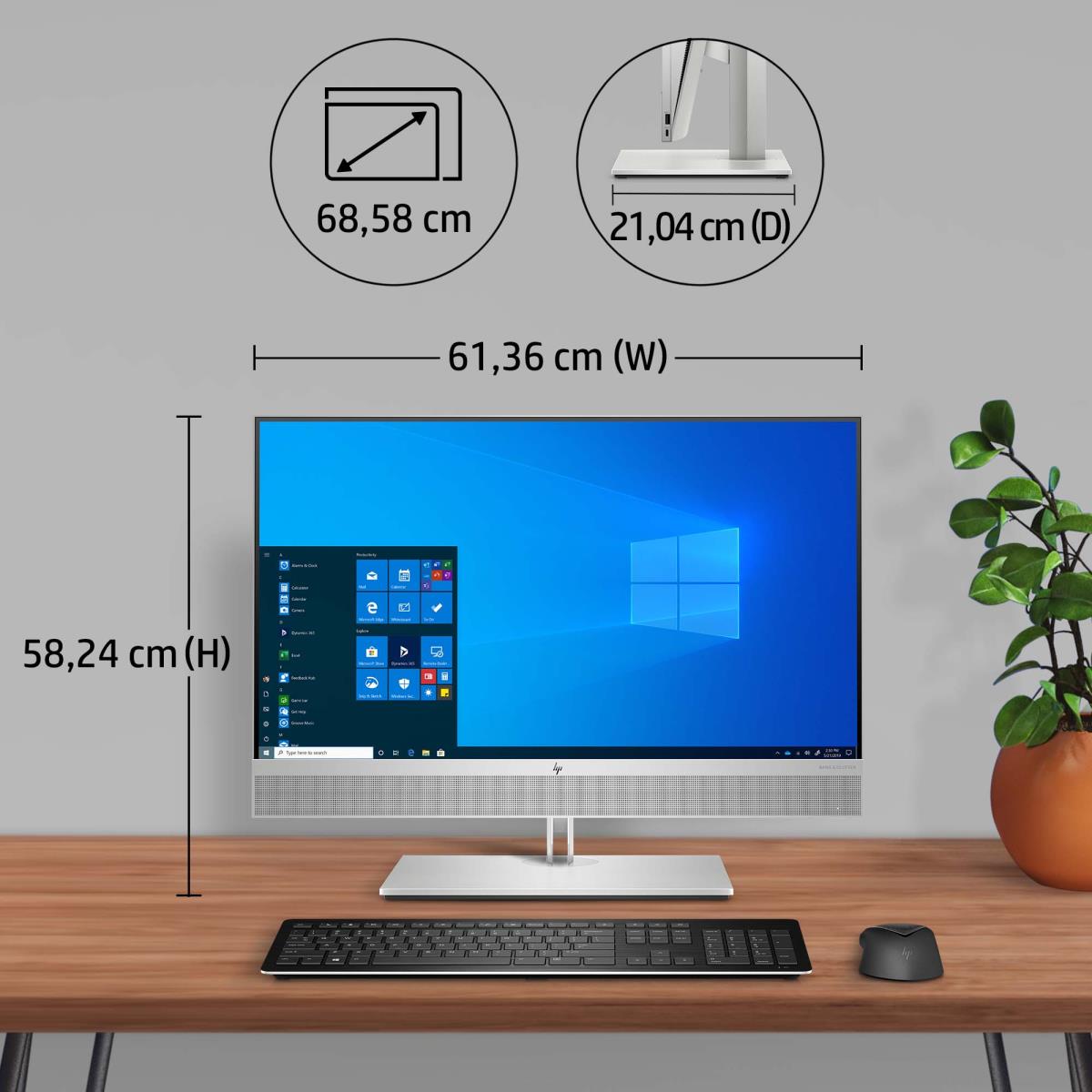 EliteOne 800 G6 AiO - 27in - i5 10500 - 16GB RAM - 512GB SSD - Win10 Pro - Azerty Belgian