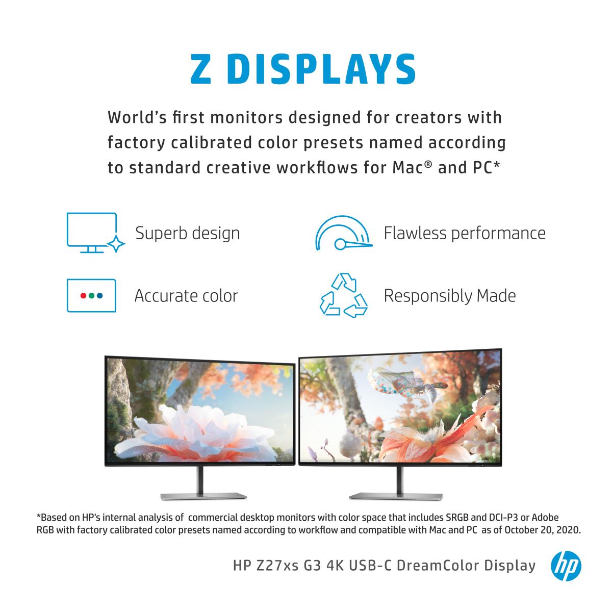 Desktop USB-C Monitor - DreamColor Z27xs G3 - 27in - 3840x2160 (4K UHD)