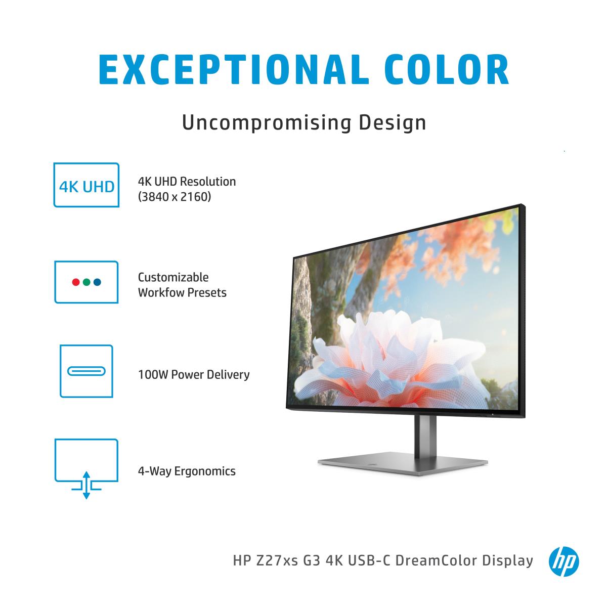 Desktop USB-C Monitor - DreamColor Z27xs G3 - 27in - 3840x2160 (4K UHD)