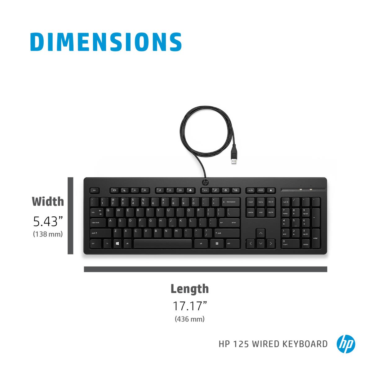 Wired Keyboard 125 - Azerty Belgian