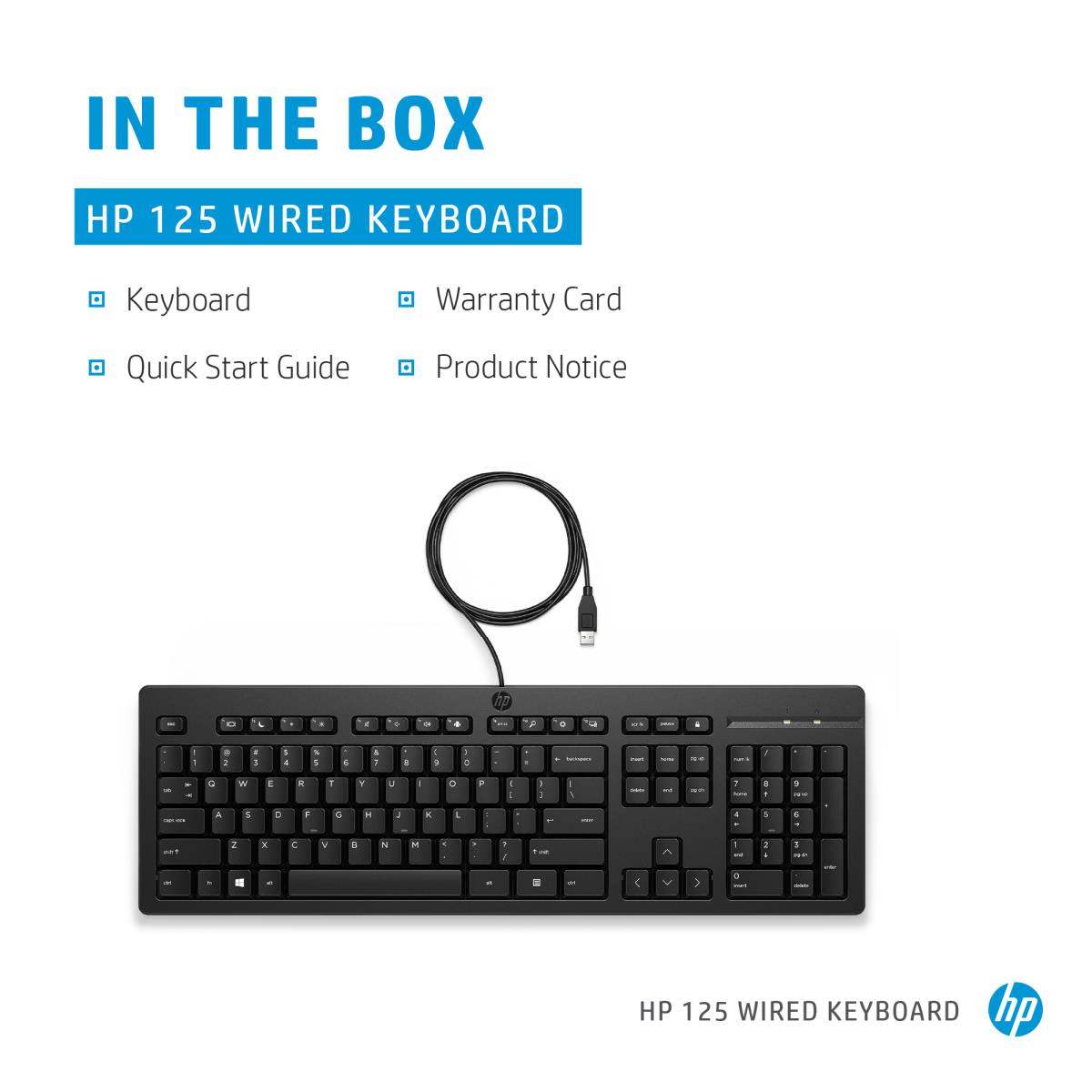 Wired Keyboard 125 - Azerty Belgian