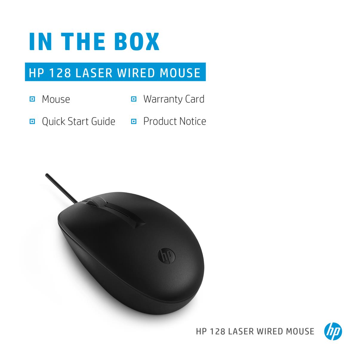 Wired Mouse -128 - USB - Laser