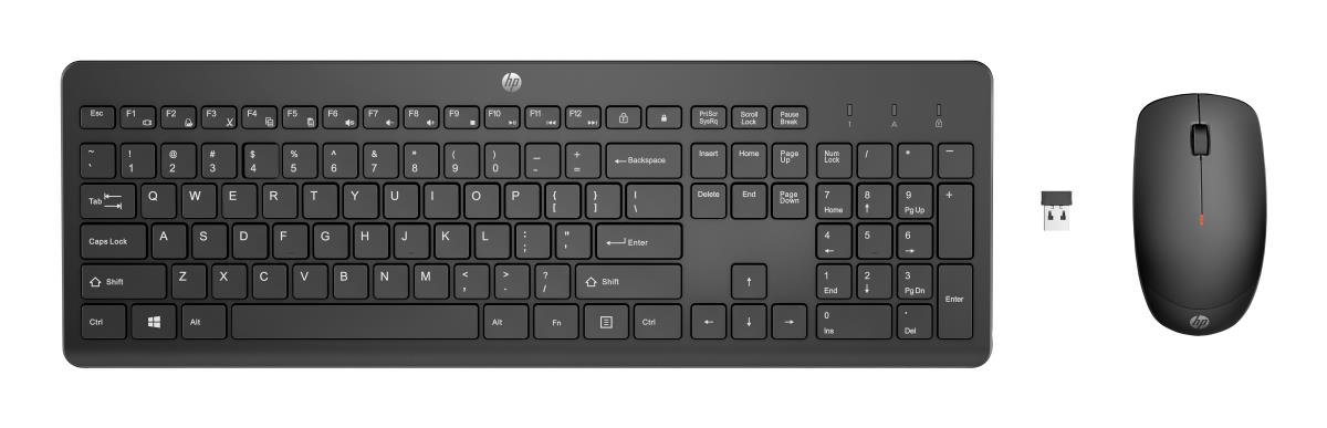 Wireless Keyboard and Mouse 230 Combo - Black - Qwerty UK