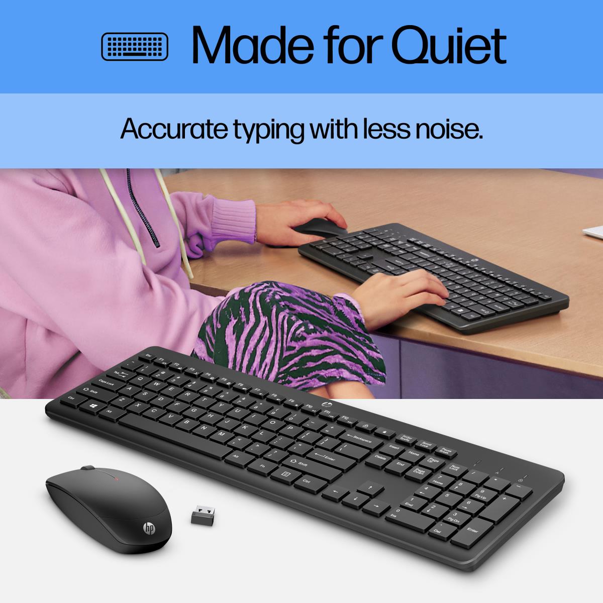 Wireless Keyboard and Mouse 230 Combo - Black - Qwerty UK