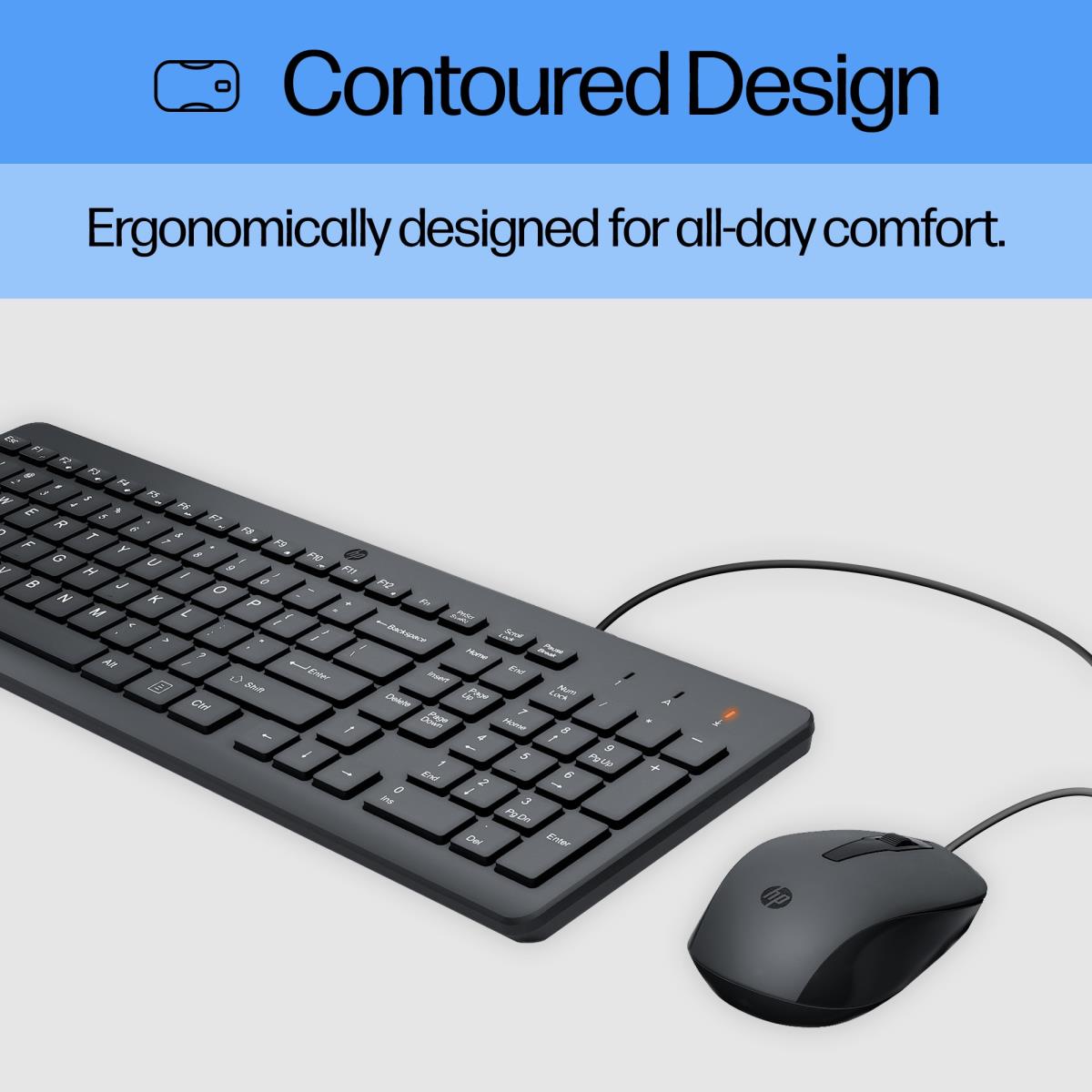 Wired Keyboard and Mouse 150 - Qwerty Int'l