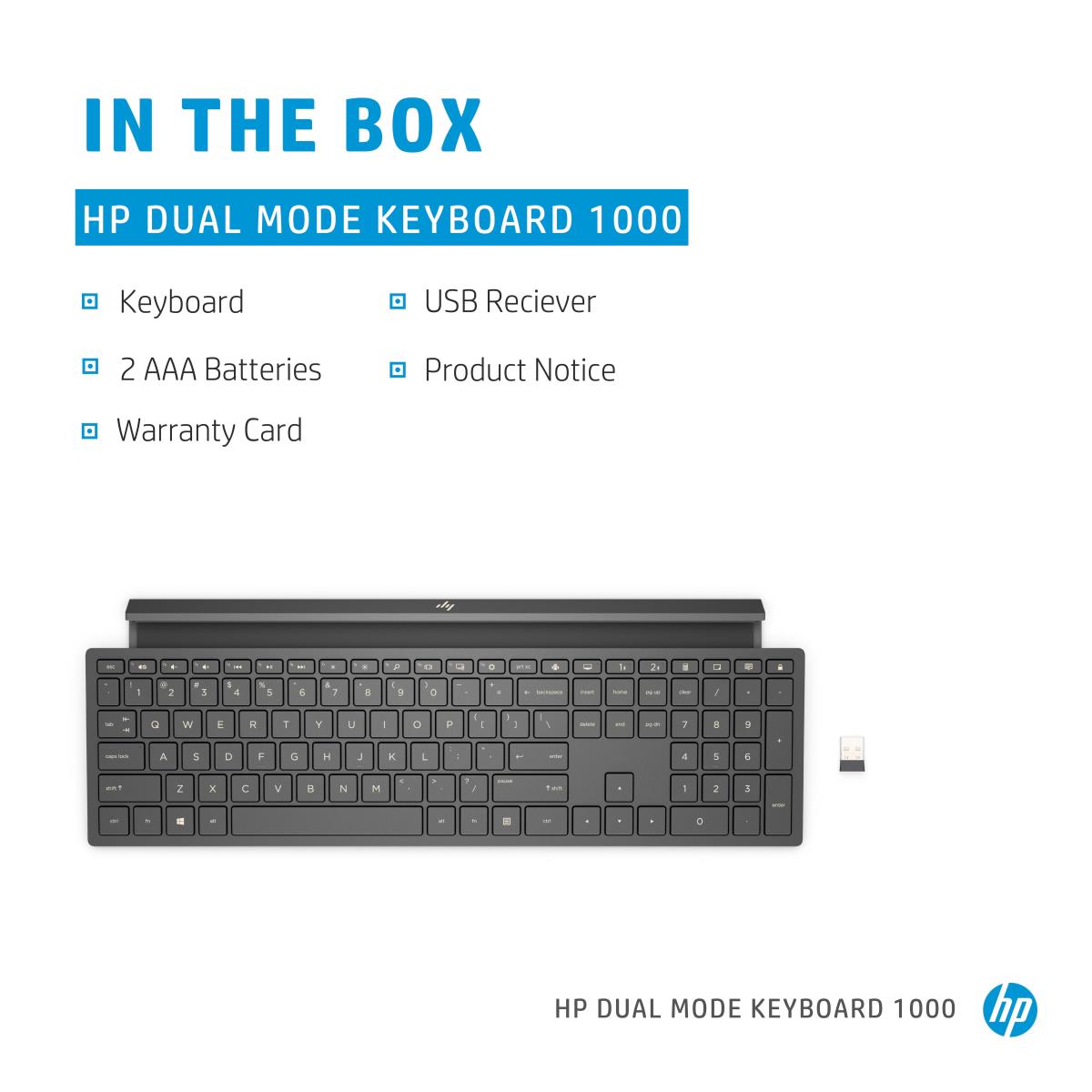 Wireless Keyboard 1000 - Dual Mode - Qwerty Int'l
