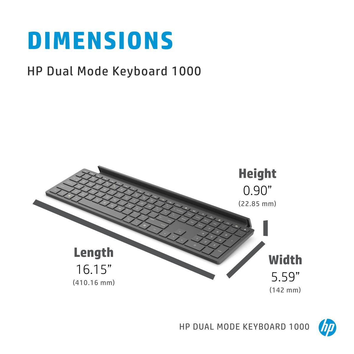 Wireless Keyboard 1000 - Dual Mode - Qwerty Int'l