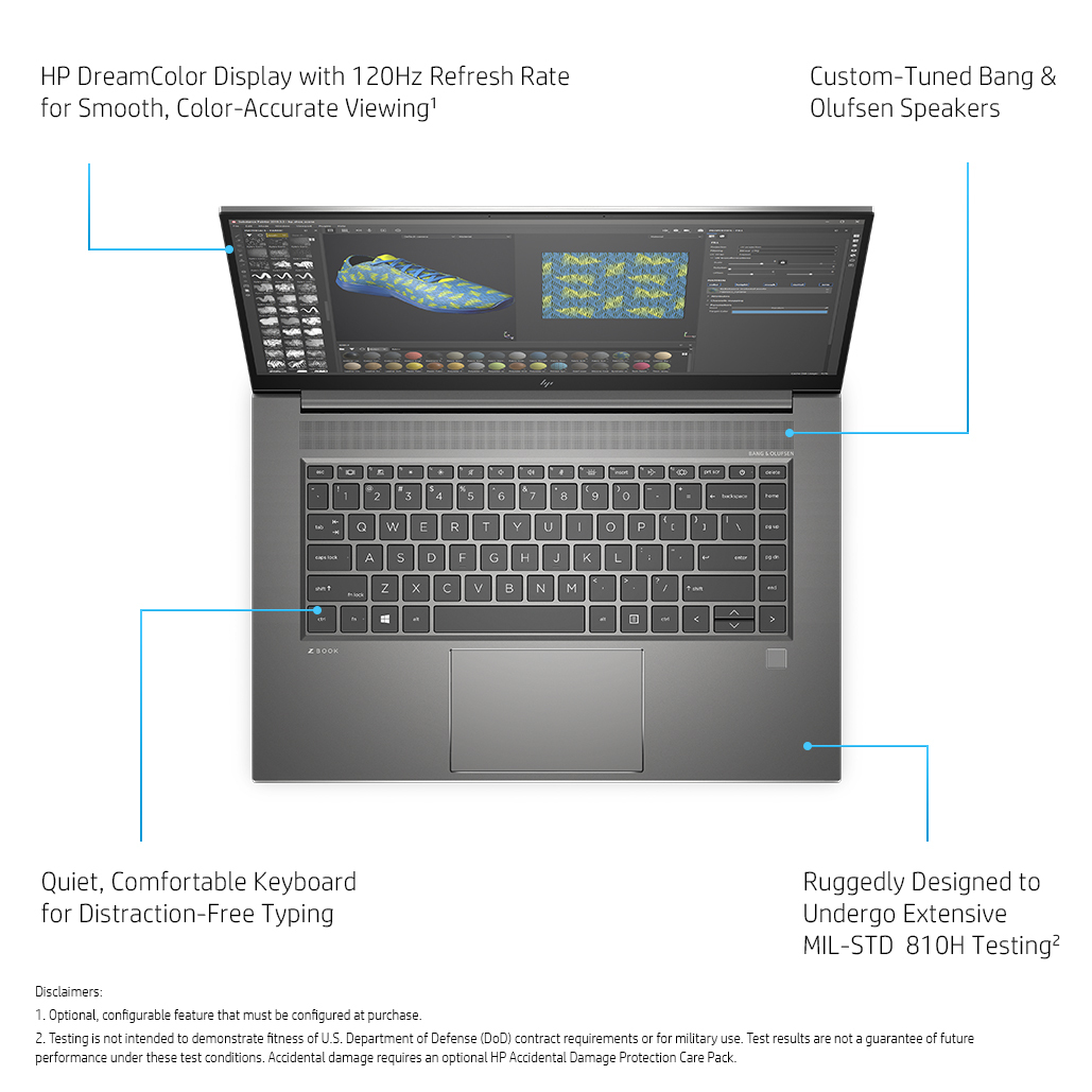ZBook Studio G8 - 15.6in - i7 11800H - 32GB RAM - 1TB SSD - Win10 Pro - Azerty Belgian