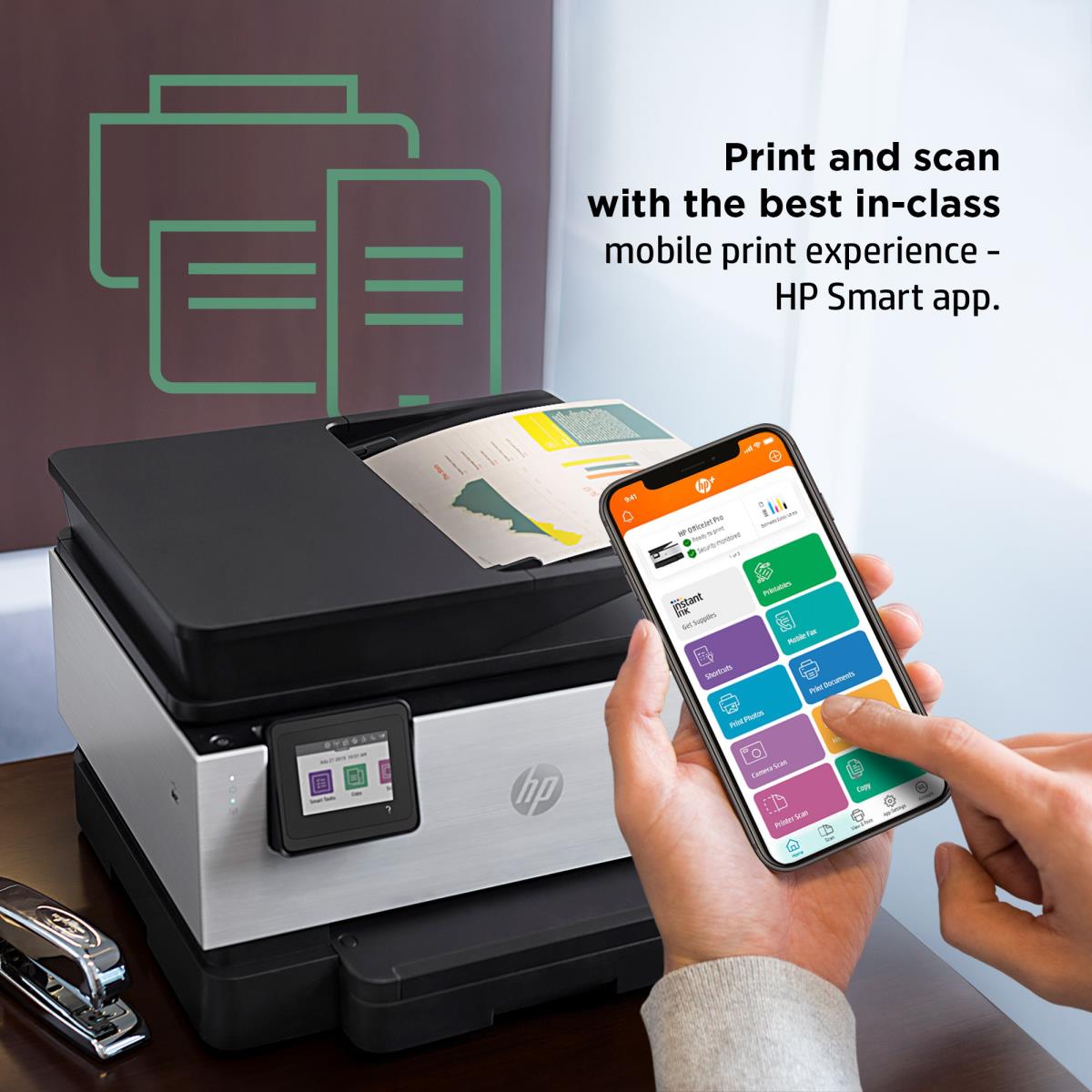OfficeJet Pro 9019e - Color All-in-One Printer - Inkjet - A4 - USB / Ethernet / Wi-Fi