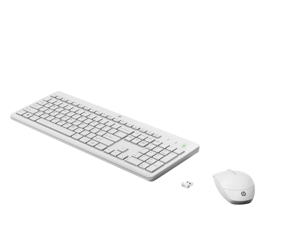 Wireless Keyboard and Mouse 230 Combo - White - Azerty Belgian