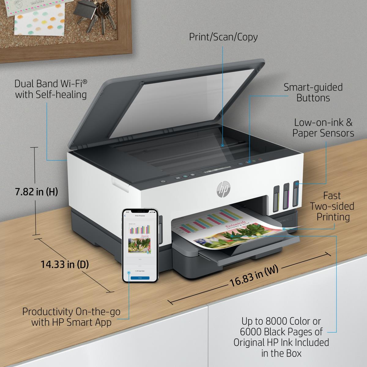 Smart Tank 7005 - All-in-One Printer - Inkjet - A4 - USB / Wi-Fi / Bluetooth