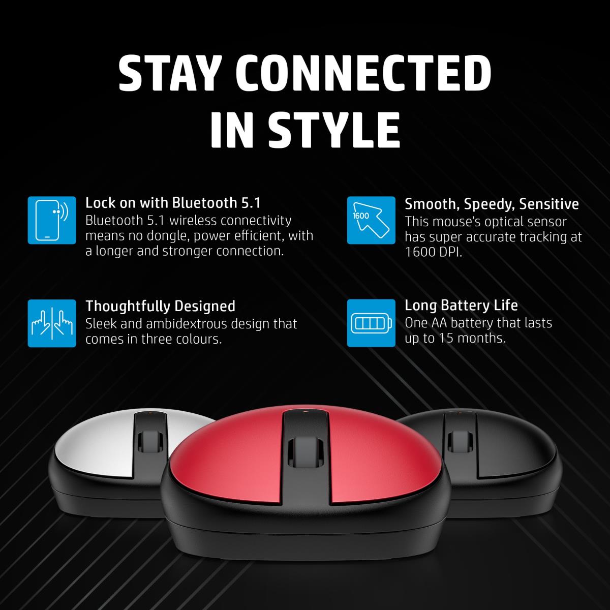 Wireless Mouse - 240 - Bluetooth - Red