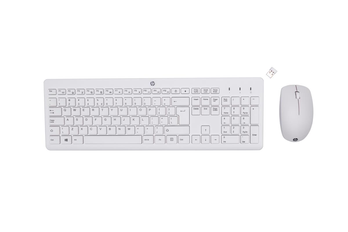 Wireless Keyboard and Mouse 230 Combo - White - Qwerty Int''''l