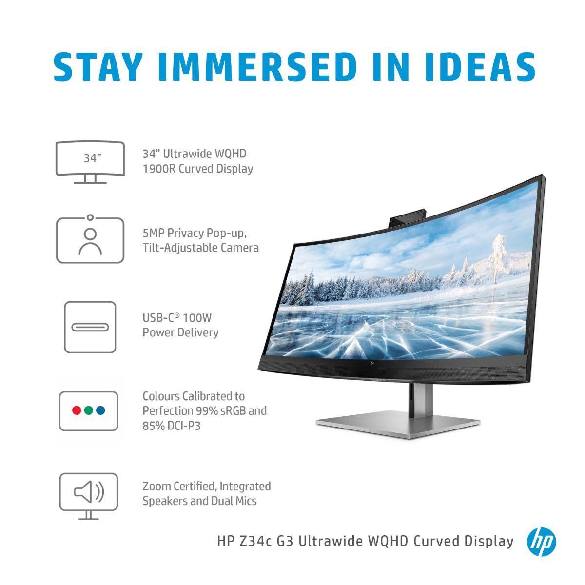 Curved Monitor - Z34c G3 - 34in - 3440x1440 (WQHD)