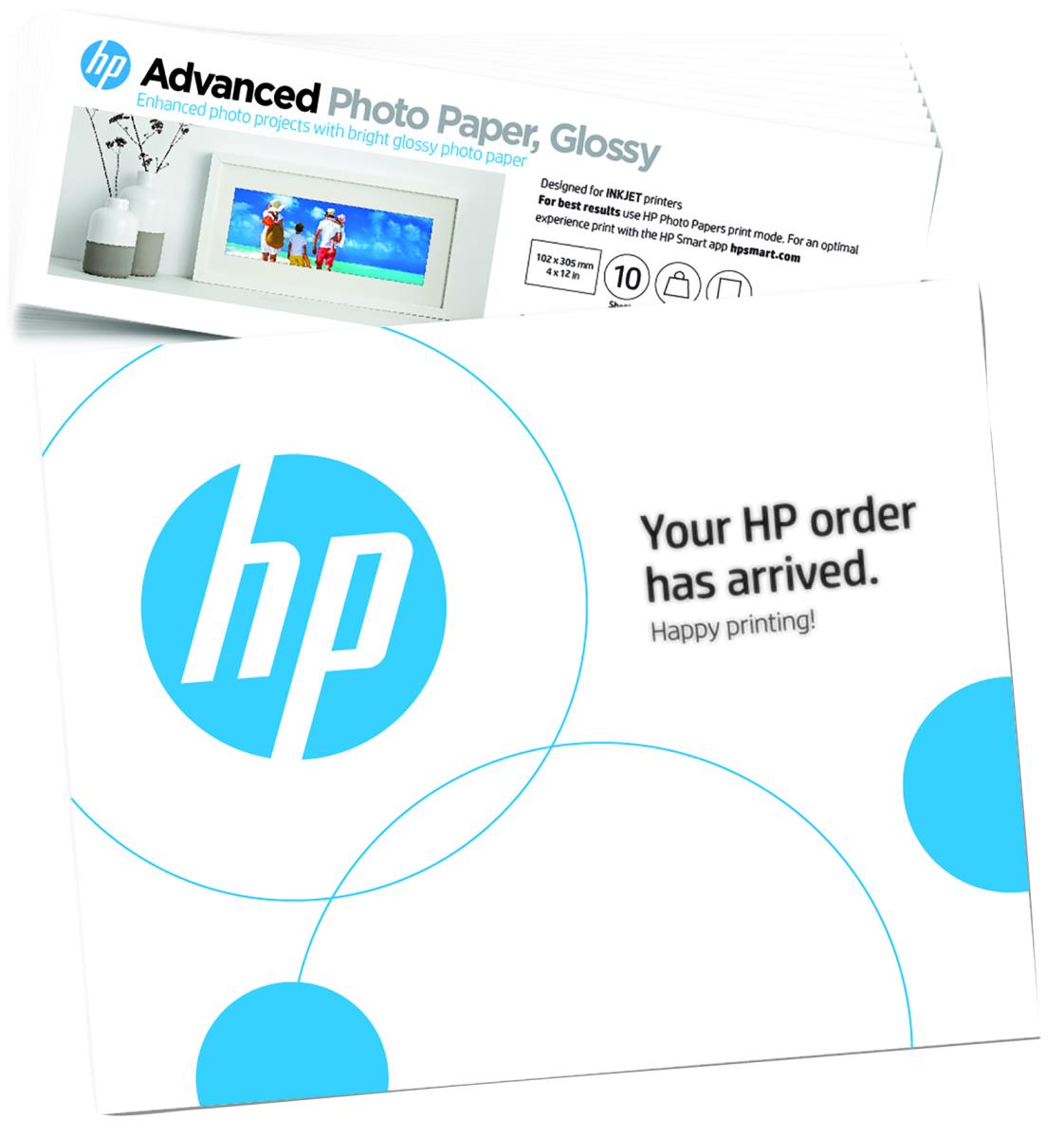 Advanced Photo Paper, Glossy, 4x12 in, 10 sheets (49V51A)