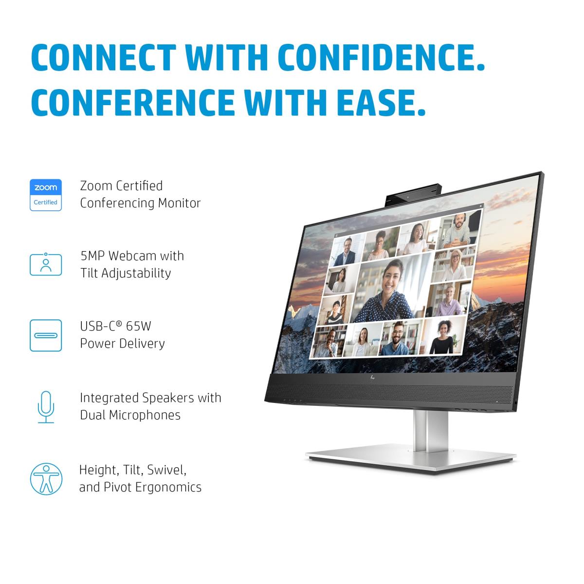 Conferencing USB-C Monitor - E24m G4 - 24in - 1920x1080 (FHD) - IPS
