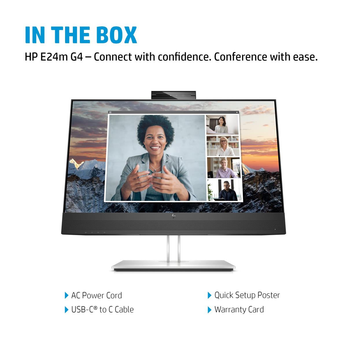 Conferencing USB-C Monitor - E24m G4 - 24in - 1920x1080 (FHD) - IPS