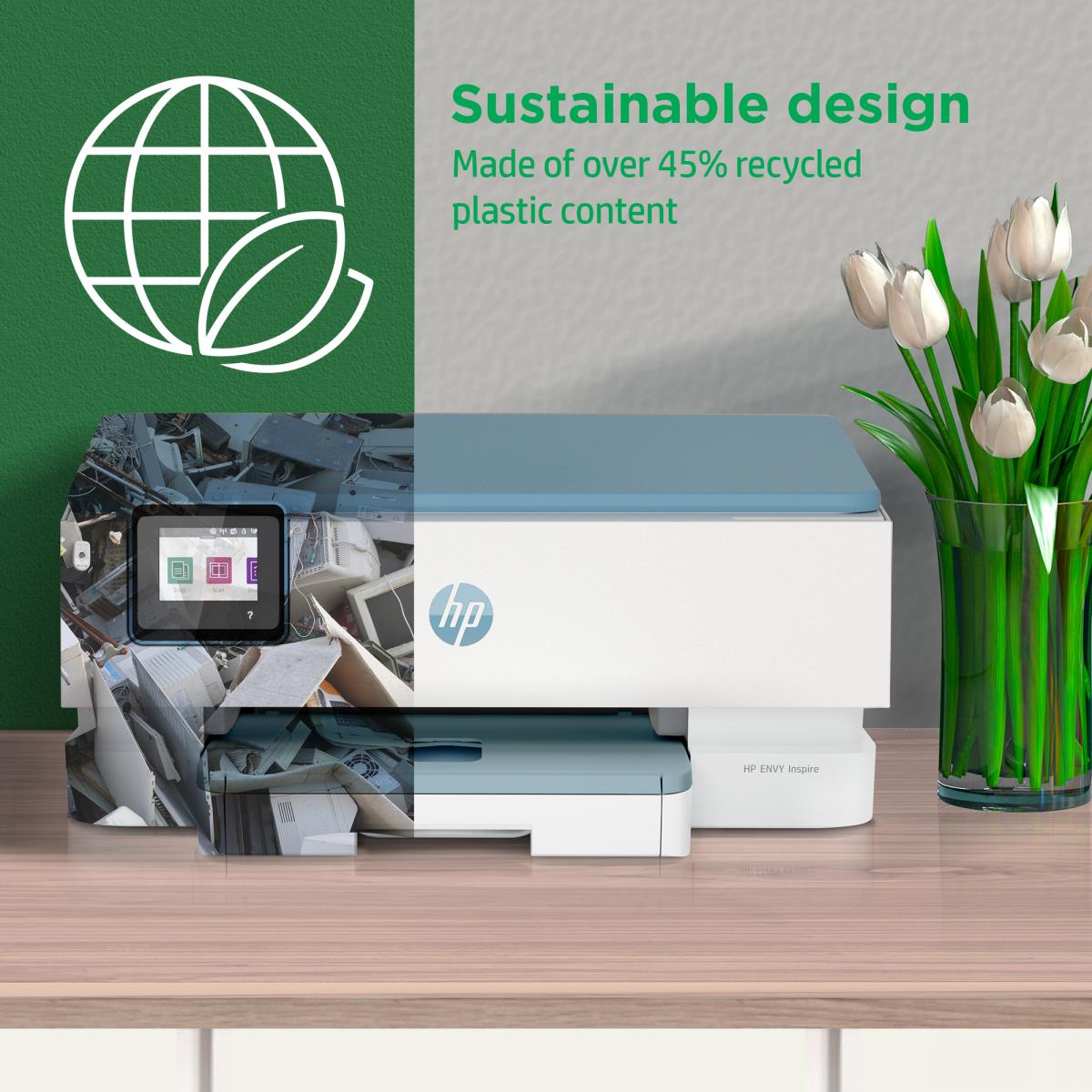 Envy Inspire 7221e - Color All-in-One Printer - Inkjet - A4 - USB /  Wi-Fi
