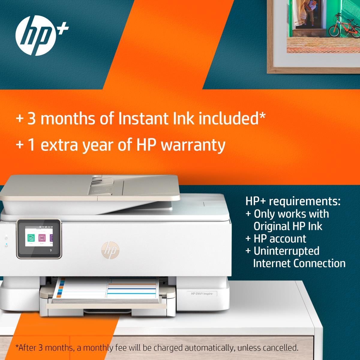Envy Inspire 7920e - Color All-in-One Printer - Inkjet - A4 - USB /  Wi-Fi