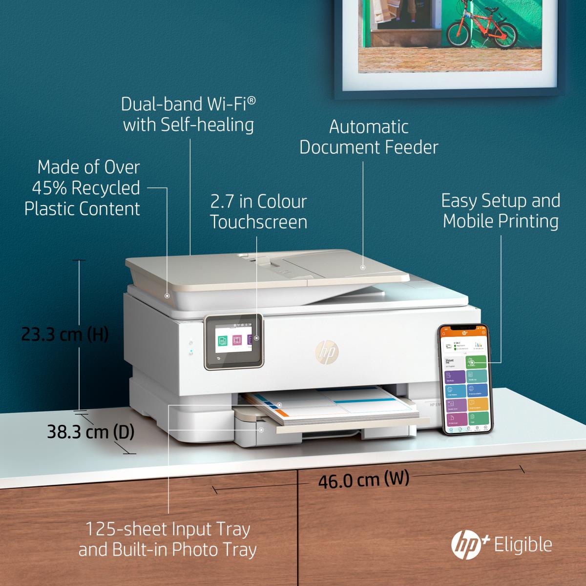 Envy Inspire 7920e - Color All-in-One Printer - Inkjet - A4 - USB /  Wi-Fi