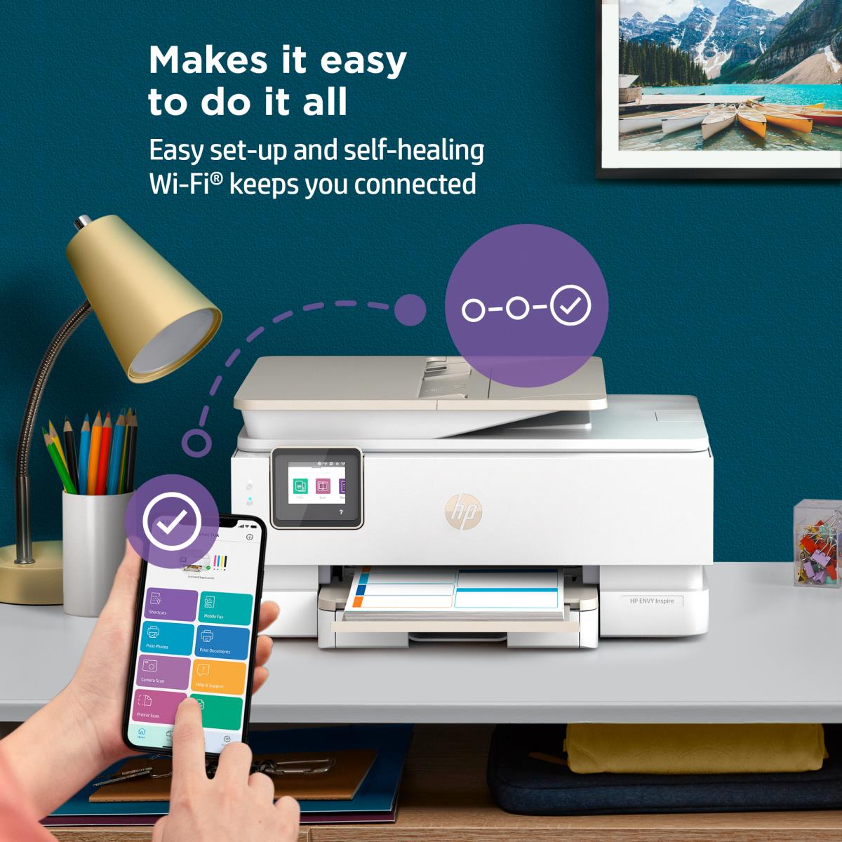 Envy Inspire 7920e - Color All-in-One Printer - Inkjet - A4 - USB /  Wi-Fi